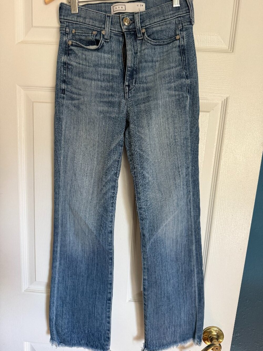 AYR The Bomb Pop Jeans Frayed Hem